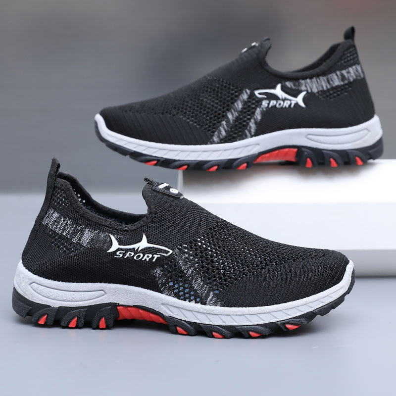 Men Shoes Clearance - รองเท้าผ้าใบผู้ชายสำหรับฤดูร้อน รองเท้าตาข่ายผู้ชายแบบสปอร์ต รองเท้ากีฬาระบายอากาศ รองเท้าผ้าใบเบา ราคาถูก ลดราคา