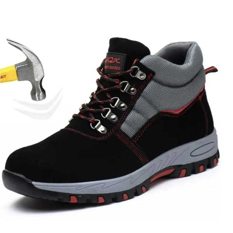Winter Boot Insulated - คุณภาพสูงผู้ชายความปลอดภัยรองเท้าทํางานรองเท้าเหล็กรองเท้าเจาะชาย BOOT ฤดูหนาวรองเท้าอุ่นความปลอดภัย Botines สําหรับชาย botas