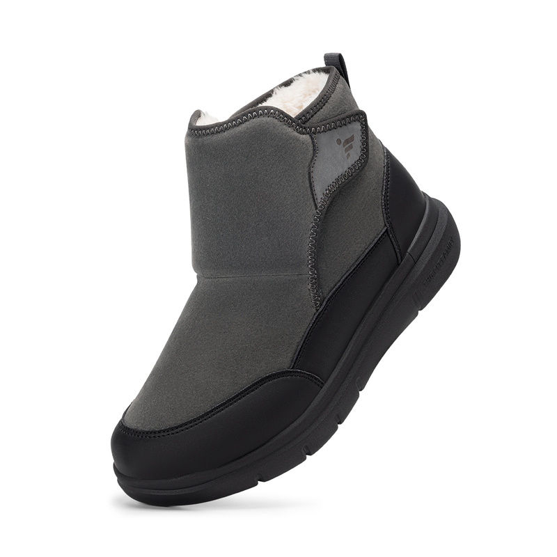 Winter Boot Insulated - รองเท้าบูทสำหรับผู้ชาย ใส่ในฤดูหนาว เหมาะสำหรับผู้ป่วยเบาหวาน ดีไซน์หัวรองเท้ากว้าง บุด้วยผ้าขนสัตว์นุ่ม ให้ความอบอุ่นและกันความเย็น