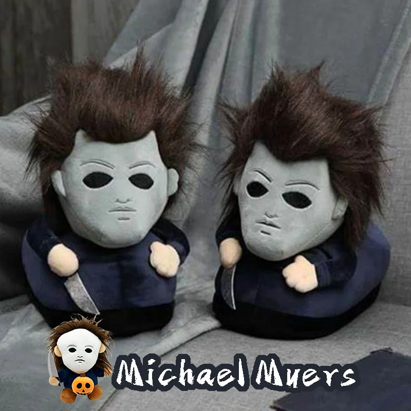 Men Shoes Myer - ฮาโลวีน Michael Myers ตลกสีดํา King Plush