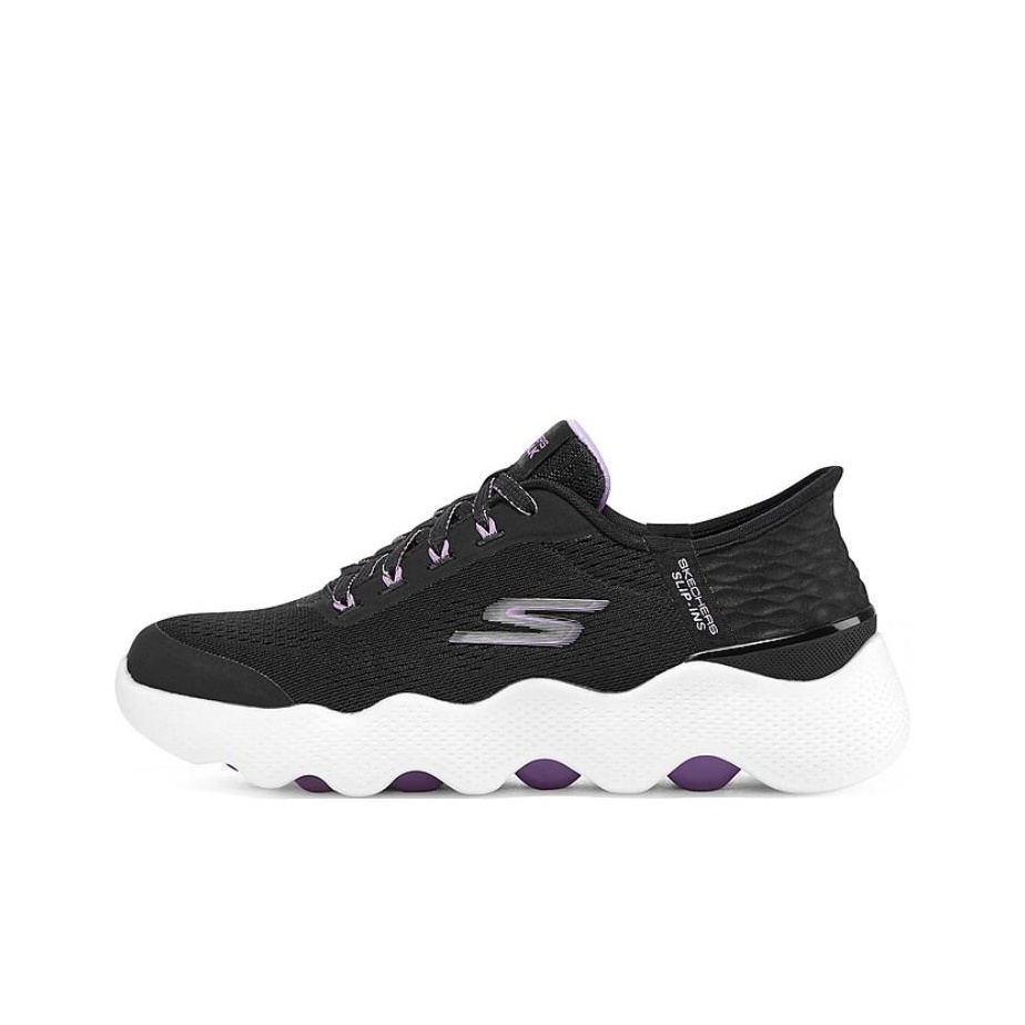 Men'S Shoes Black And White - รองเท้าเดิน Skechers Go Walk Massage Fit