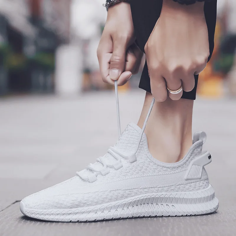 Men Shoes Trainers - รองเท้าผ้าใบผู้ชายแบบสาน รุ่นใหม่ปี 2025 ยี่ห้อดัง ระบายอากาศได้ดี รองเท้ากีฬาคุณภาพสูง