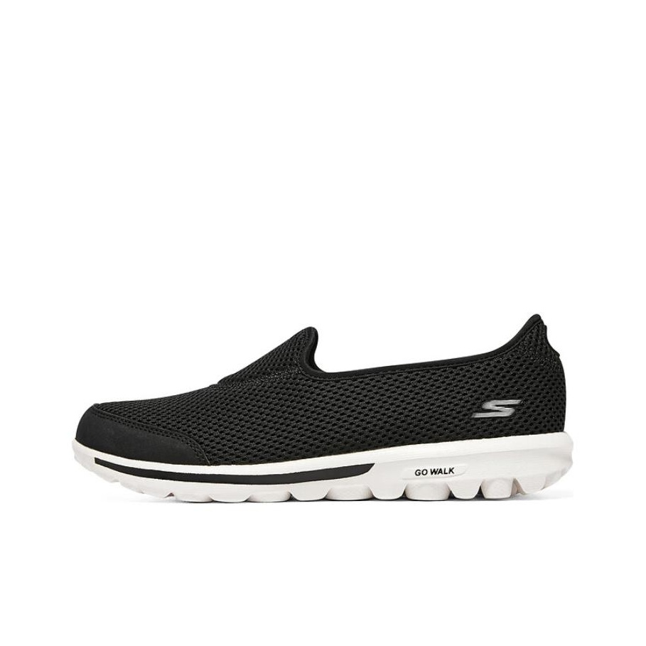 Men'S Shoes Black And White - รองเท้าลำลอง Skechers Go Walk Classic Low