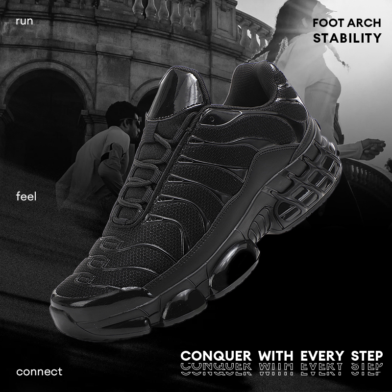 Men'S Shoes For Gym - รองเท้ากีฬาลำลองแบบมีเบาะลมสำหรับผู้ชาย รองเท้าวิ่งระบายอากาศได้ดีสำหรับผู้ชาย ออกกำลังกาย ฝึกซ้อม เดินสบาย ซับแรงกระแทก