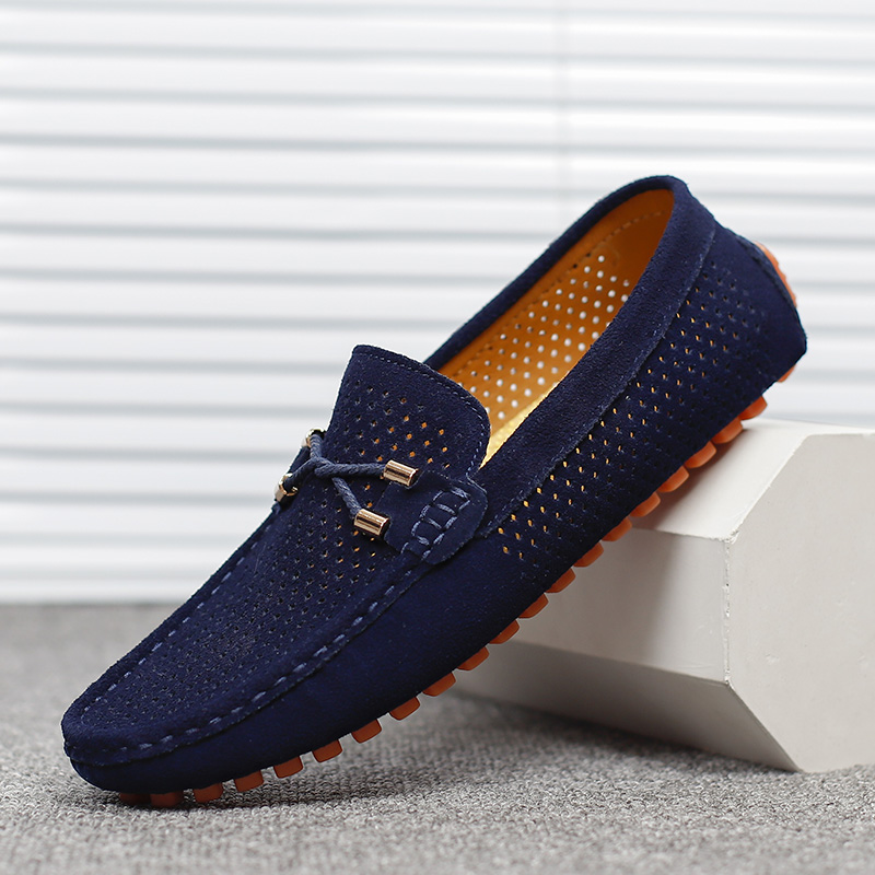 Men'S Shoes Temu - รองเท้าลำลองผู้ชายฤดูร้อนปี 2026 แบรนด์หรู หนังแท้ รองเท้าโลฟเฟอร์แบบสวม ระบายอากาศได้ดี