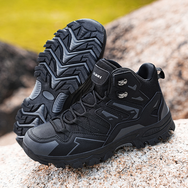 Men Shoes Trainers - รองเท้าเดินป่าผู้ชายรุ่นใหม่สำหรับฤดูร้อน รองเท้ากีฬาเดินเขา ปีนเขา ตั้งแคมป์ กันลื่น กันน้ำ