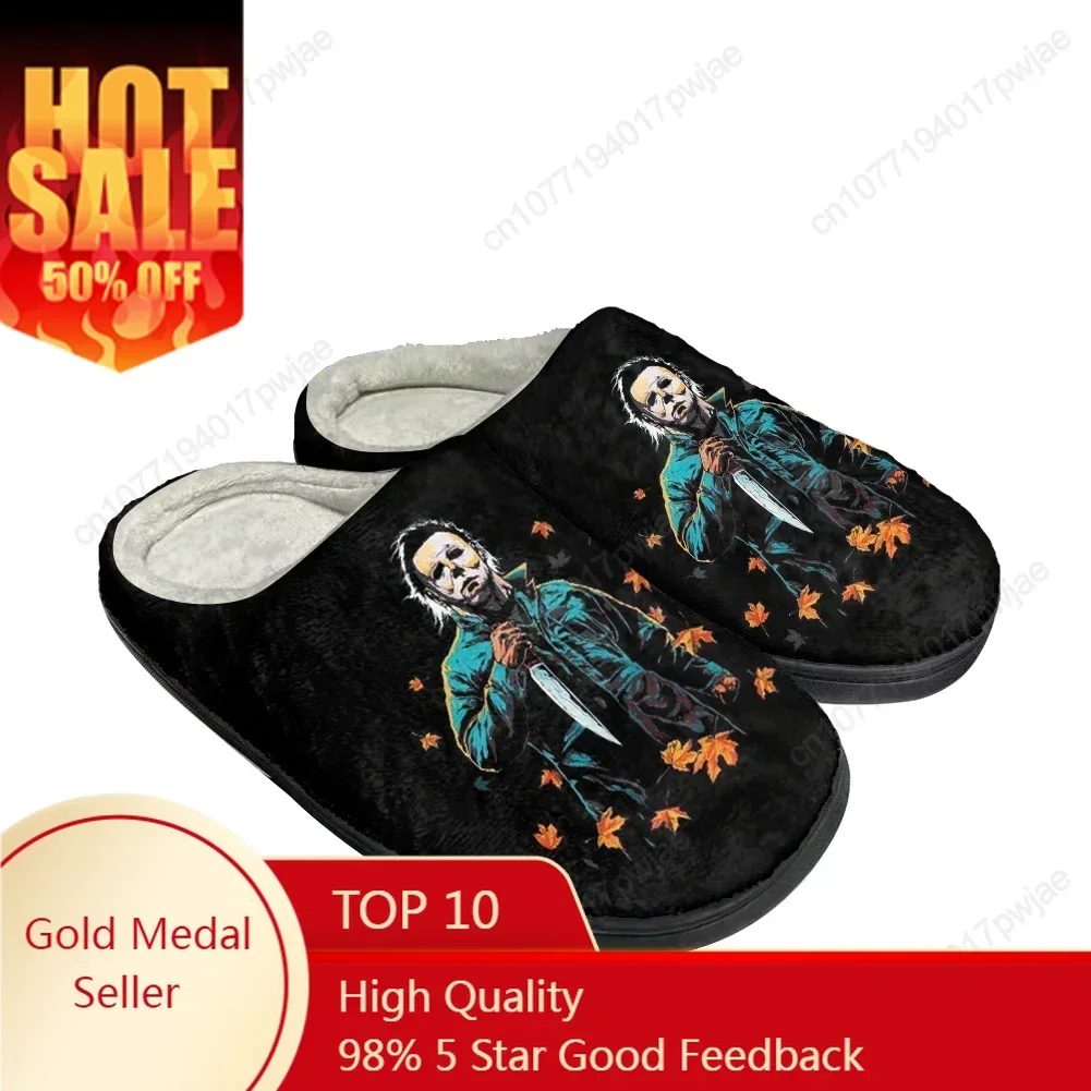 Men Shoes Myer - รองเท้าแตะผ้าฝ้ายเทอร์เรอร์ ไมเคิล ไมเยอร์ส สำหรับผู้ชายและผู้หญิง รองเท้าแตะลำลองแบบนุ่ม อุ่นสบาย