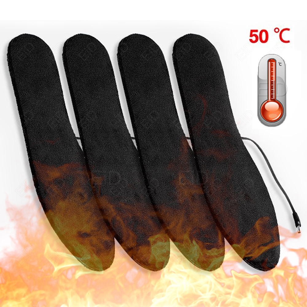 USB เครื่องทำความร้อน Insoles  - Men Shoes Eid บทวิจารณ์และราคา
