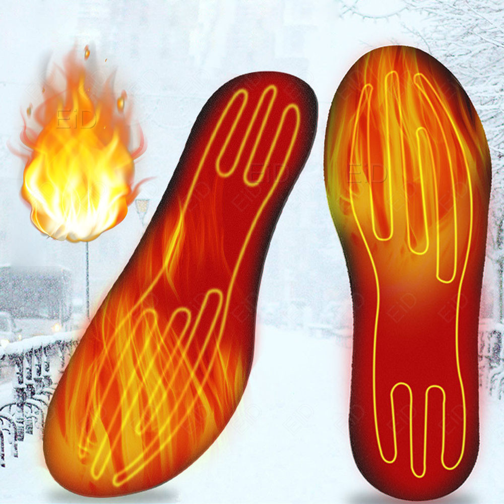 USB เครื่องทำความร้อน Insoles  - Men Shoes Eid บทวิจารณ์และราคา