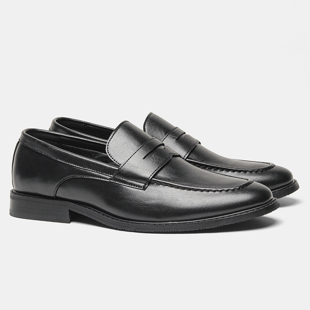 รองเท้าโลฟเฟอร์สีดำสำหรับผู้ชา - Men'S Shoes Temu บทวิจารณ์และราคา