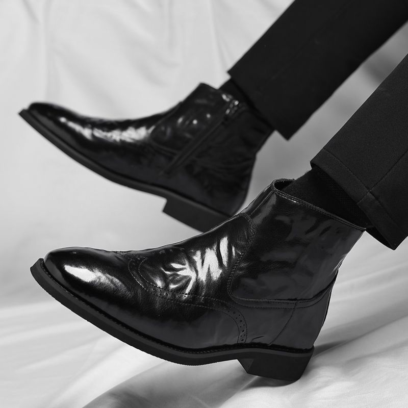 รองเท้าบูทเชลซีผู้ชาย หนังนุ่ม - Men'S Shoes Zipper บทวิจารณ์และราคา