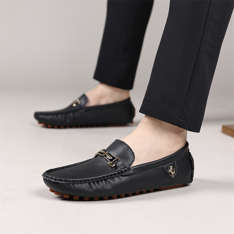 รองเท้าผู้ชายแบบโลฟเฟอร์ สไตล์ - Boat Shoe Leather บทวิจารณ์และราคา