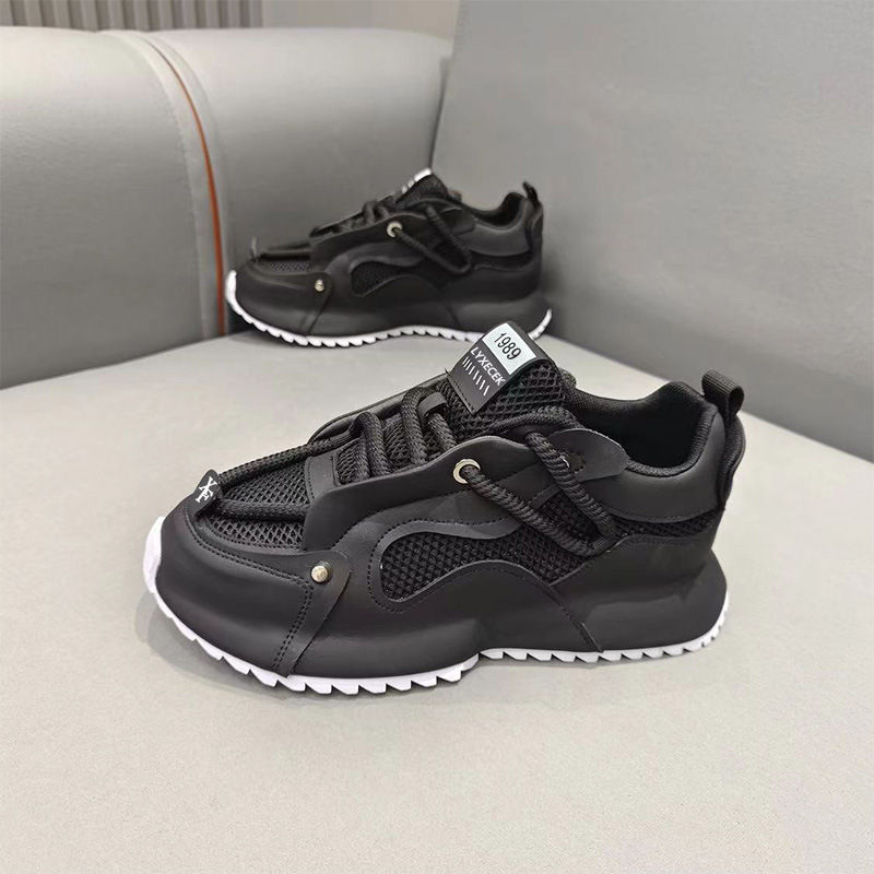 รองเท้าผ้าใบสีเทา ดำ และเหลือง - Men Shoes Trainers บทวิจารณ์และราคา