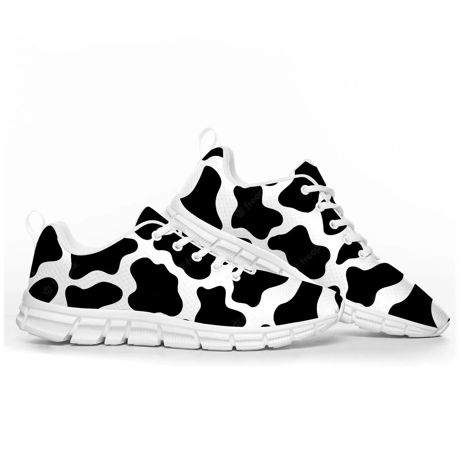 ลายวัว 3D รองเท้ากีฬาบุรุษสตรี - Men'S Shoes Black And White บทวิจารณ์และราคา