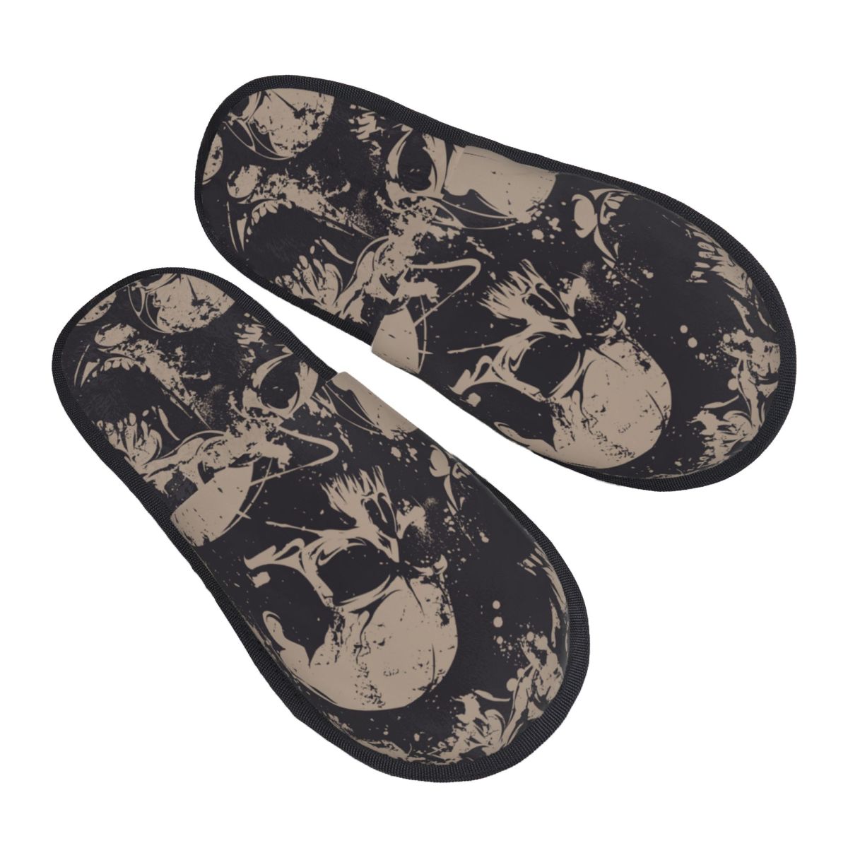 รองเท้าแตะในบ้านลายหัวกะโหลกขา - Men'S Shoes Black And White บทวิจารณ์และราคา