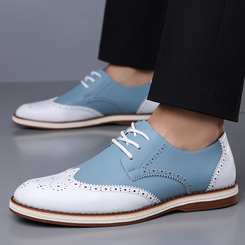 รองเท้าออกซ์ฟอร์ดแบบผูกเชือกสี - Men'S Shoes Temu บทวิจารณ์และราคา