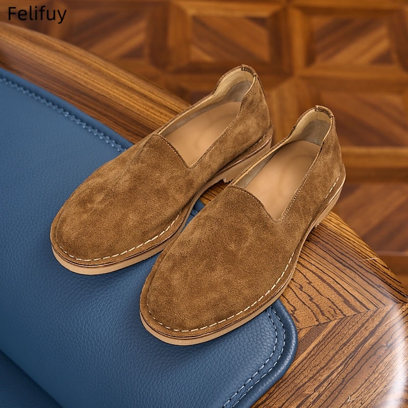 รองเท้าโลฟเฟอร์หนังวัวแท้สำหรั - Boat Shoe Leather บทวิจารณ์และราคา