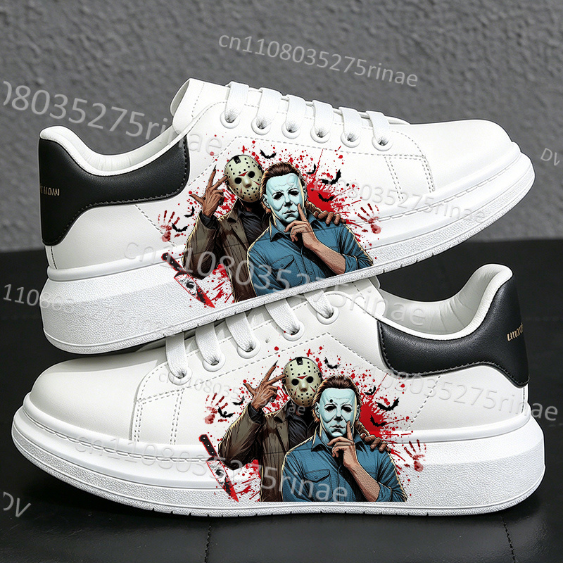 รองเท้าเทนนิสสีขาวลายพิมพ์สีดำ - Men Shoes Myer บทวิจารณ์และราคา
