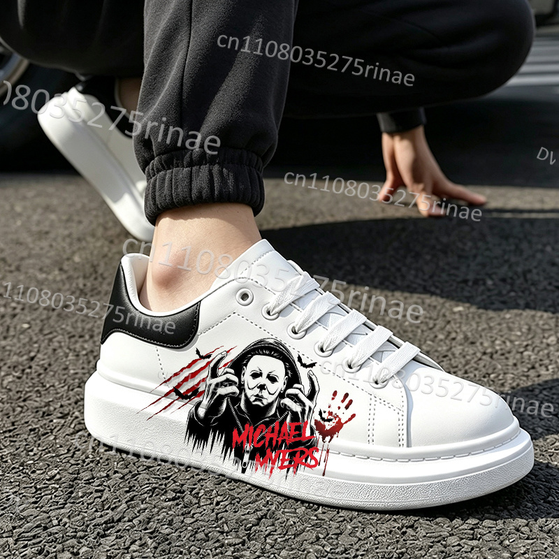 รองเท้าเทนนิสสีขาวลายพิมพ์สีดำ - Men Shoes Myer บทวิจารณ์และราคา