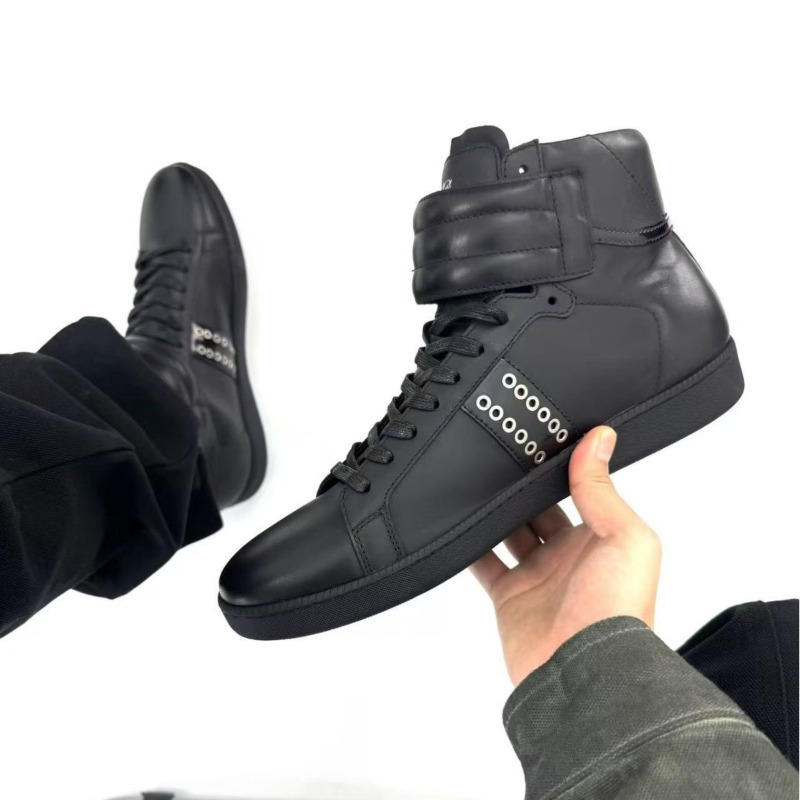 รองเท้าผ้าใบหุ้มข้อหนังแท้สำหร - Men Shoes White Colour บทวิจารณ์และราคา