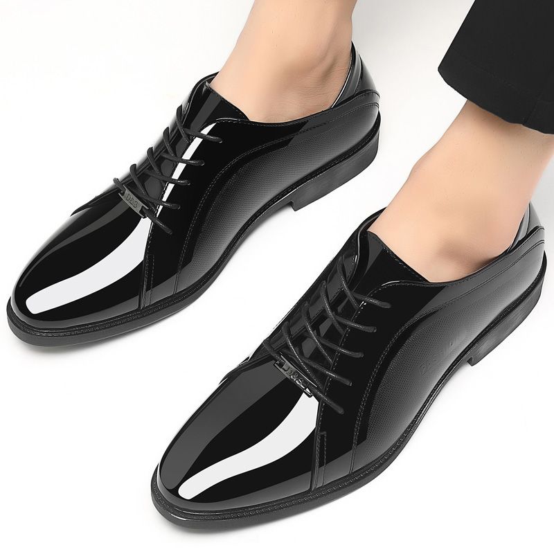 รองเท้าผู้ชายสีดำสดใส สไตล์ลำล - Men Shoes Clearance บทวิจารณ์และราคา