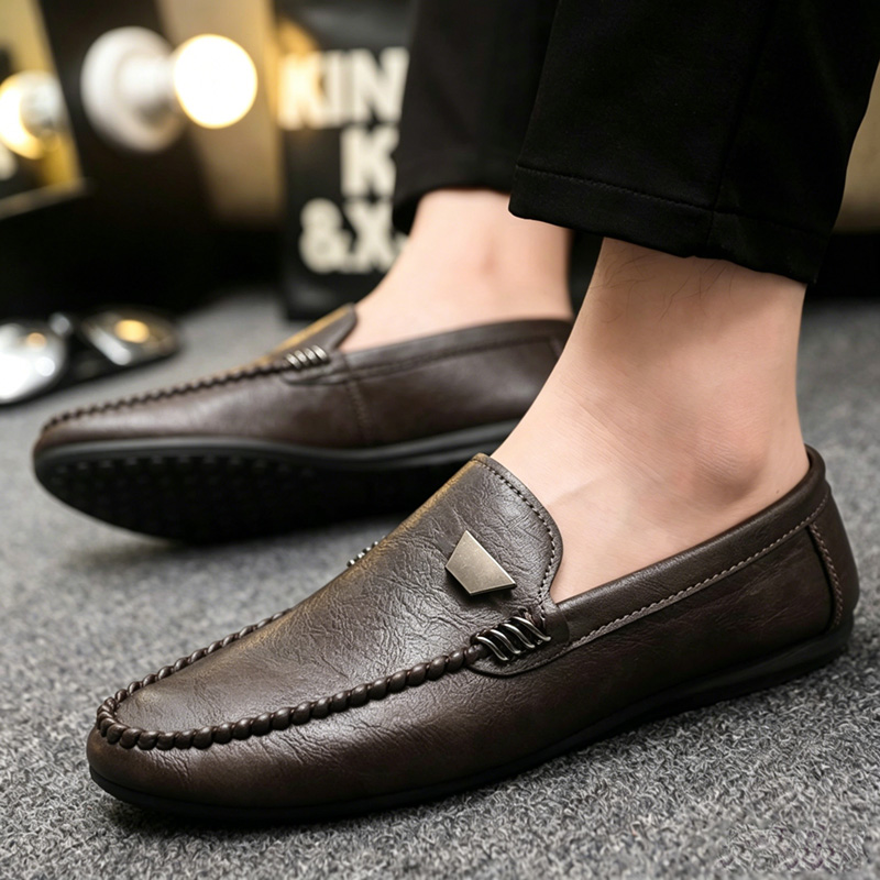 รองเท้าหนังผู้ชายสไตล์อังกฤษ แ - Men'S Shoes Temu บทวิจารณ์และราคา