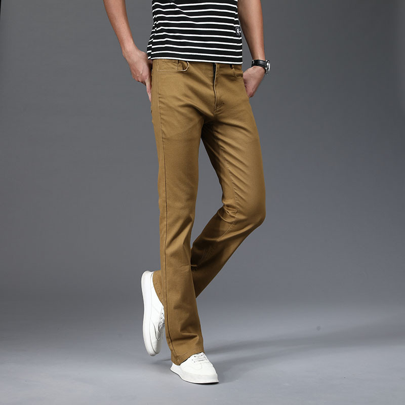 บาง DENIM Flare กางเกงผู้ชายกร - Men Shoes White Colour บทวิจารณ์และราคา