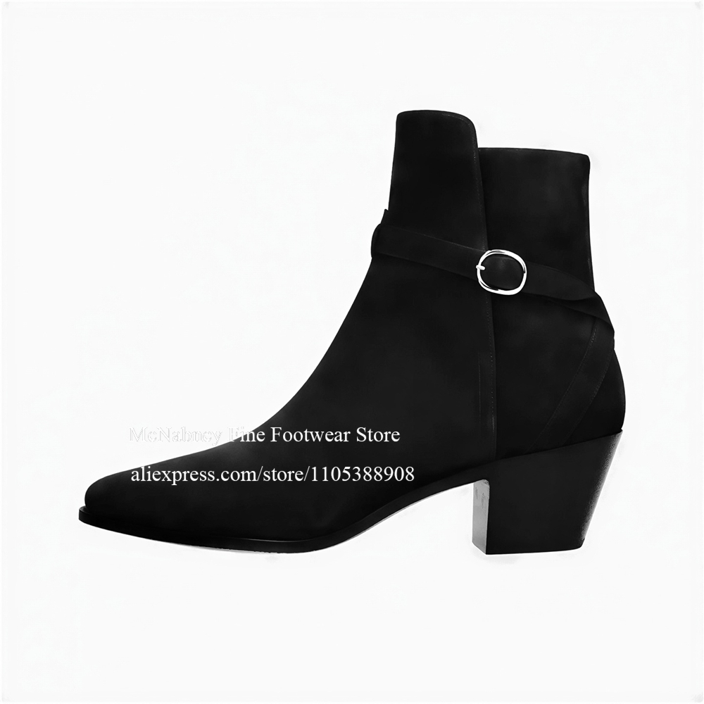 รองเท้าบูทเชลซีผู้ชายสีดำหรูหร - Men'S Shoes Zipper บทวิจารณ์และราคา