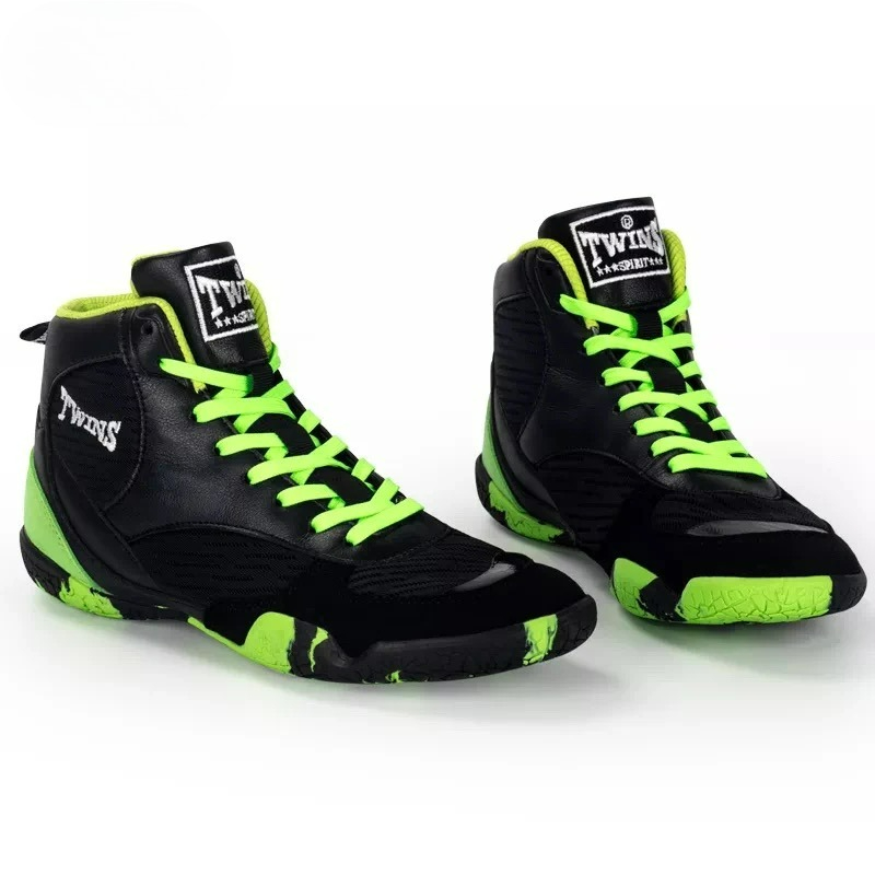 รองเท้ามวยปล้ำมืออาชีพสำหรับผู - Men Shoes White Colour บทวิจารณ์และราคา