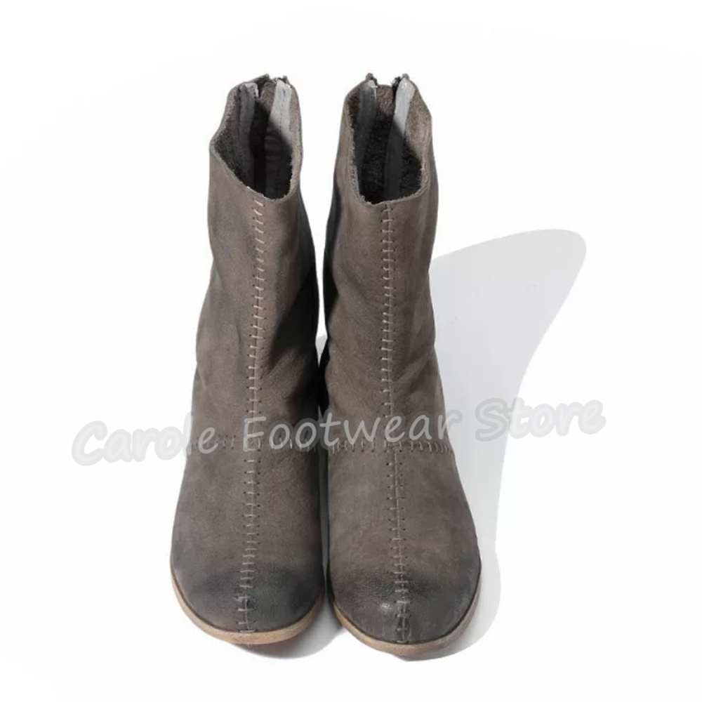 รองเท้าบูทผู้ชายสไตล์อังกฤษ หน - Men'S Shoes Zipper บทวิจารณ์และราคา