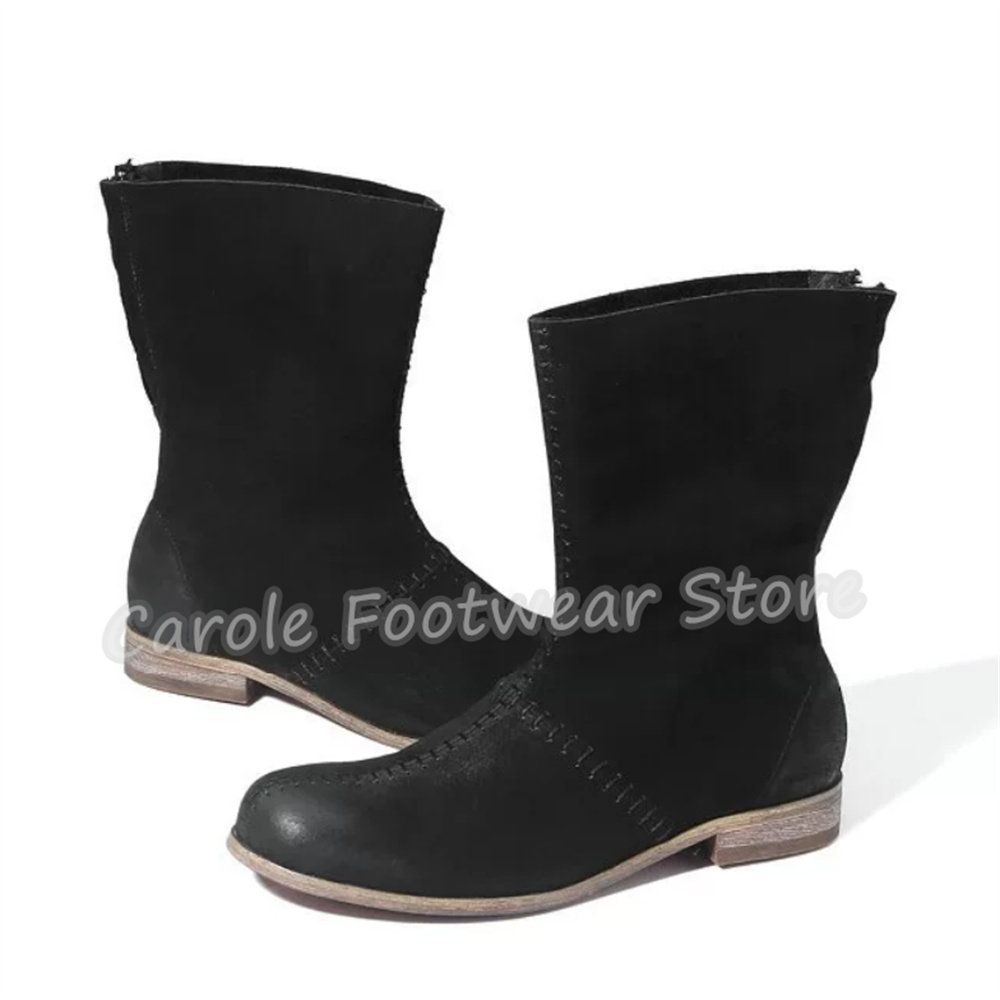 รองเท้าบูทผู้ชายสไตล์อังกฤษ หน - Men'S Shoes Zipper บทวิจารณ์และราคา