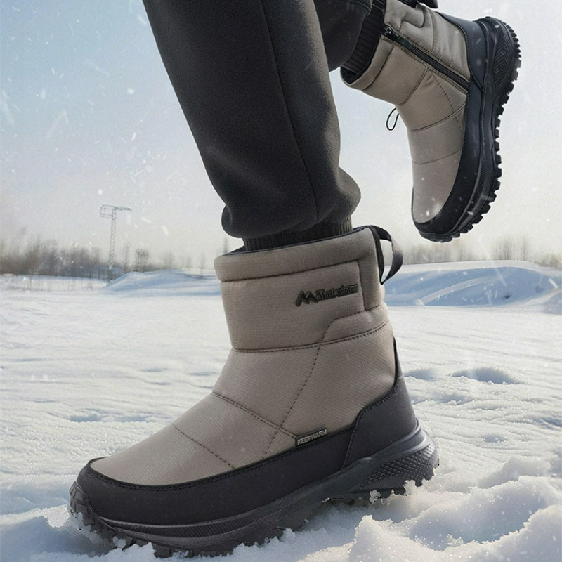 รองเท้าบูทผู้ชาย รองเท้าบูทกัน - Men'S Shoes Zipper บทวิจารณ์และราคา
