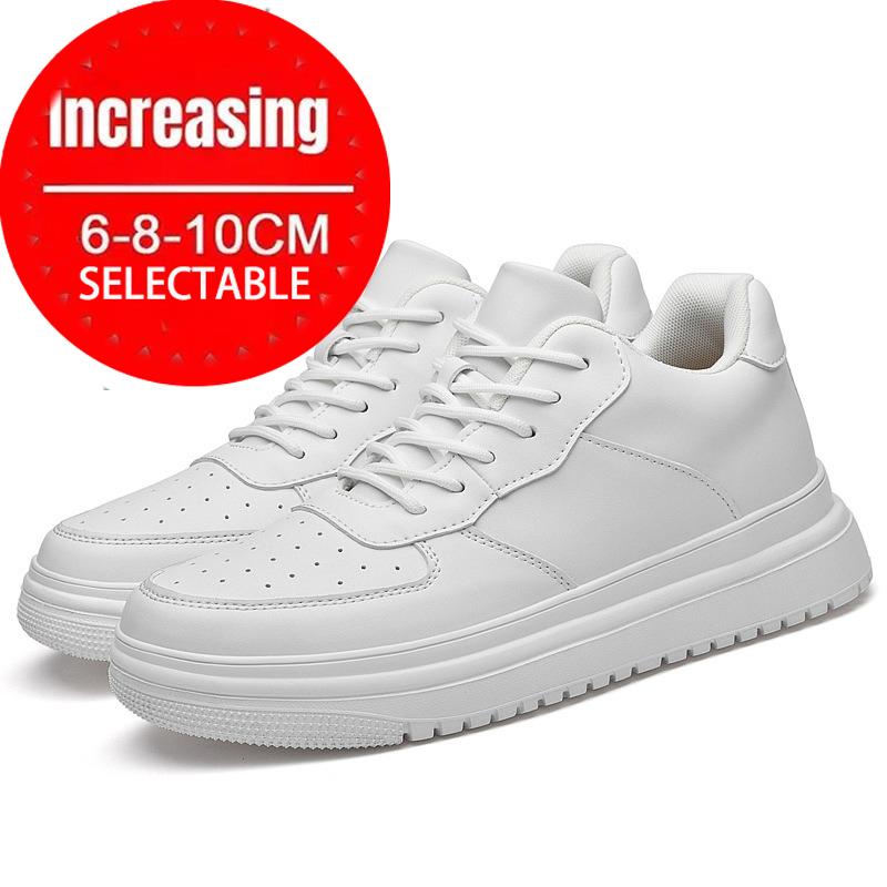 รองเท้าผ้าใบ Man รองเท้าความสู - Men Shoes White Colour บทวิจารณ์และราคา