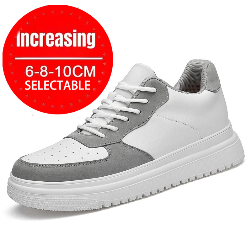 รองเท้าผ้าใบ Man รองเท้าความสู - Men Shoes White Colour บทวิจารณ์และราคา