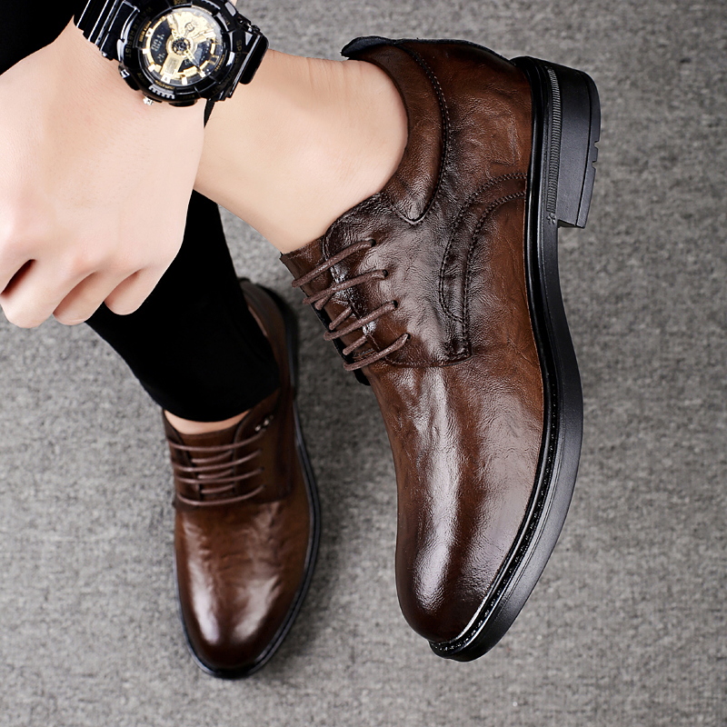 รองเท้าหนังลำลองเสริมส้นสำหรับ - Men'S Shoes Temu บทวิจารณ์และราคา