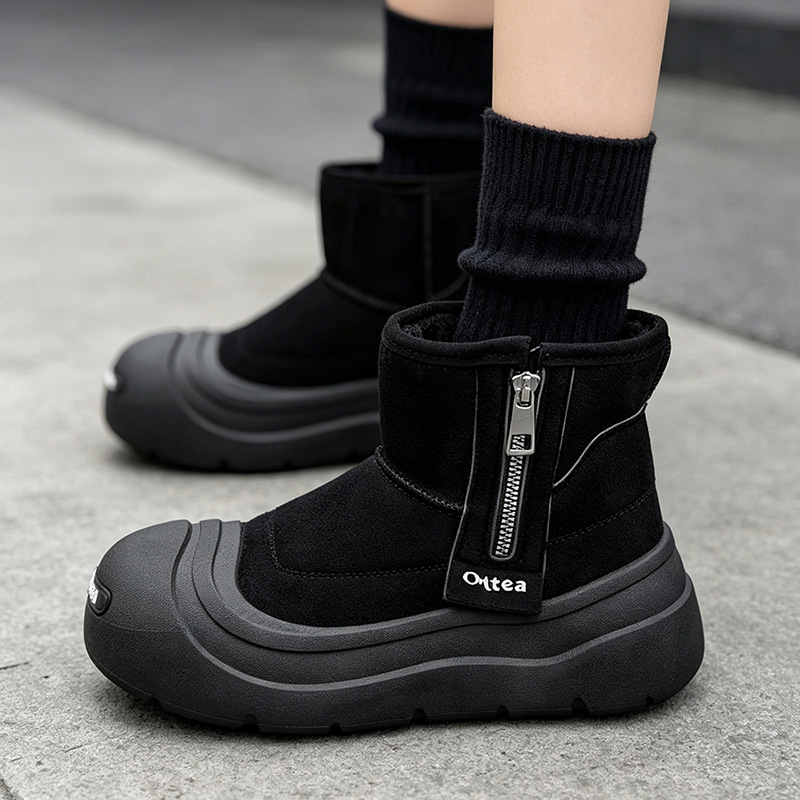 รองเท้าบูทหิมะสำหรับผู้ชายพร้อ - Men'S Shoes Zipper บทวิจารณ์และราคา