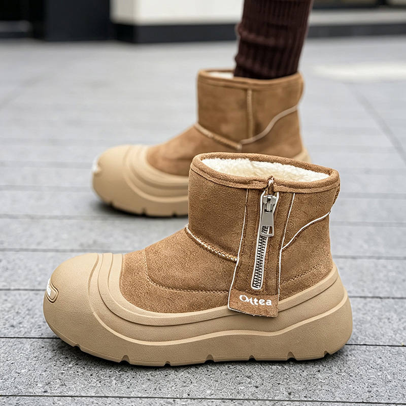 รองเท้าบูทหิมะสำหรับผู้ชายพร้อ - Men'S Shoes Zipper บทวิจารณ์และราคา